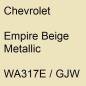 Preview: Chevrolet, Empire Beige Metallic, WA317E / GJW.